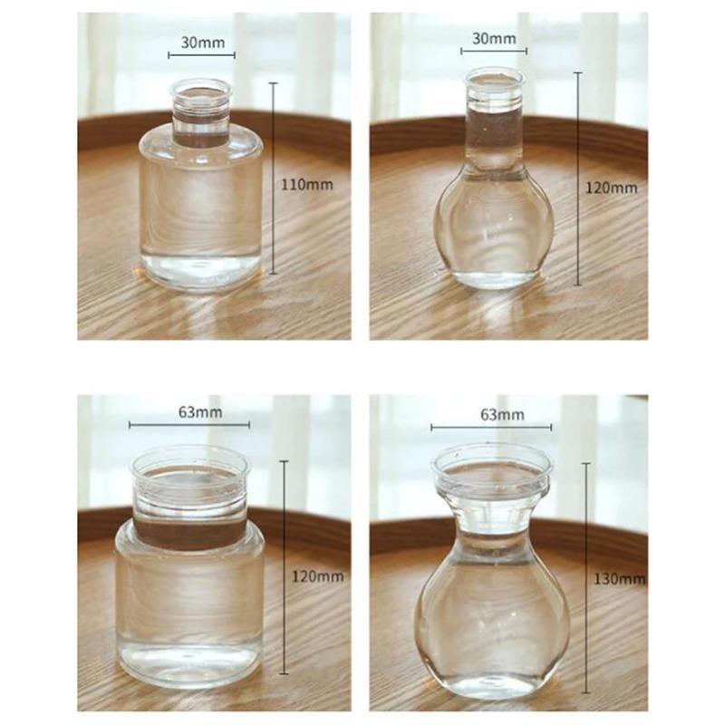 Hyazinthenvase Transparent Blumenpflanzenflasche Topf DIY Ornamente Haus Wohnzimmer Gartendekoration Schreibtischdekorationen Blumenvase