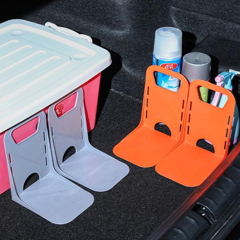 2Pc Car Back Auto Trunk Fixed Rack Holder Stand Shake-Proof Organizer Fence Storage Holder Adjustable Distance Storage Box Fixer