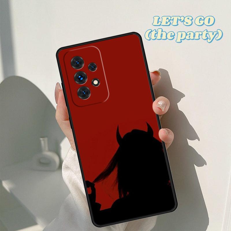 Cute Sexy Girl Devil Phone Case For Samsung Galaxy A42 A31 A40 A51 A71 A32 A80 A91 A52 A72 A73 A20e A21S A50 A70 A11 A12 Cover