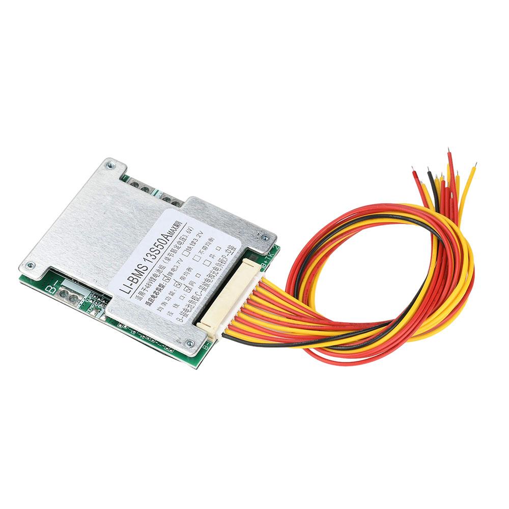 Bms 10S/13S 36V/48V 15A/20A/30A/35A/40A Li-ion Lithium Battery Charger Protection Board Battery BMS With Balance Function E-bike