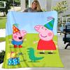 1pc Blanket Peppa Pig1 Print Design, Lightweight Blanket for Sofa, Bed- Soft &Warm, Gift for All Seasons like Christmas, Halloween