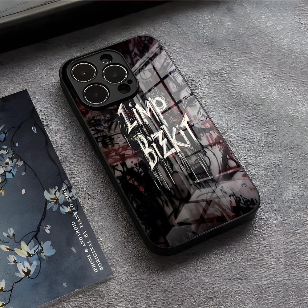 Rock Band L-Limp Bizkit Phone Case For IPhone 17 Air 16 E Pro Max 15 14 13 Mini 12 Pro 11 Max Plus Black Glass Cover