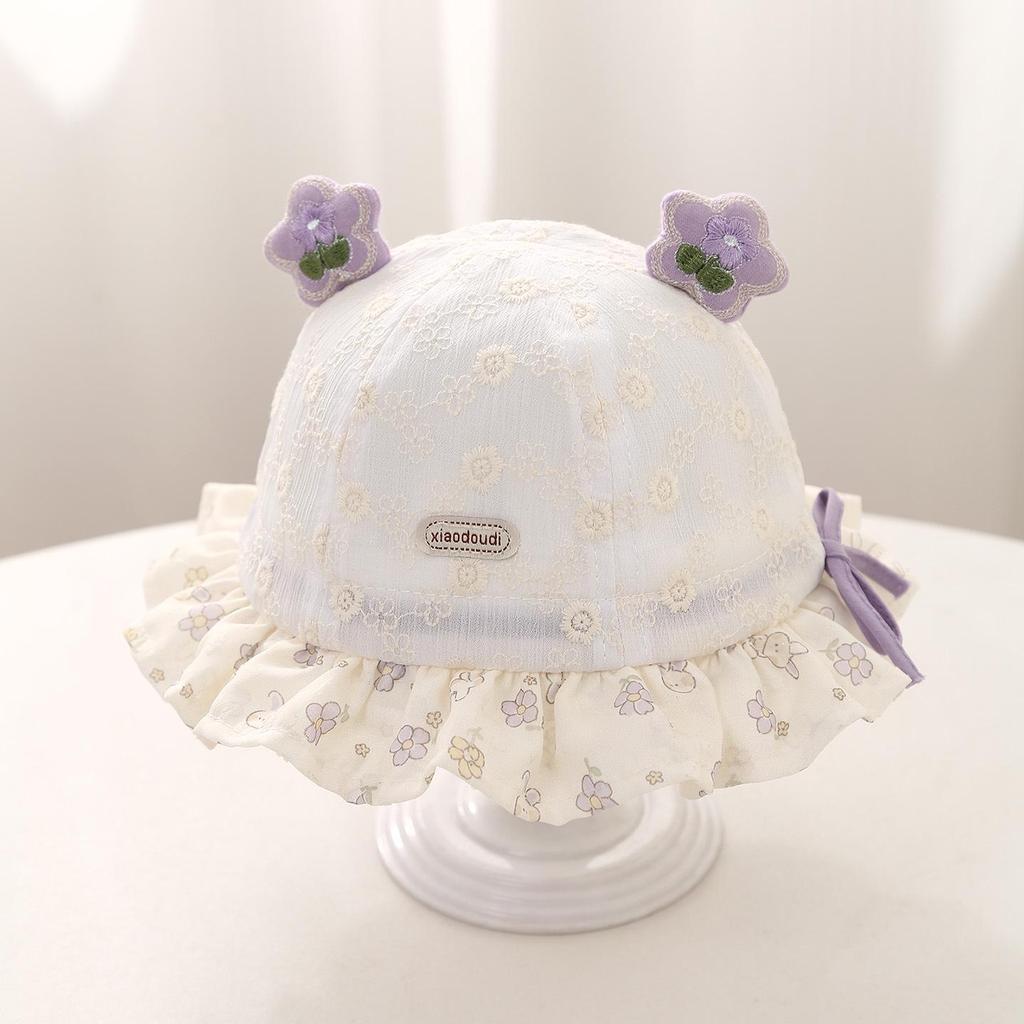Infant Toddler Lace Sun Hat - Princess Style for Spring and Summer