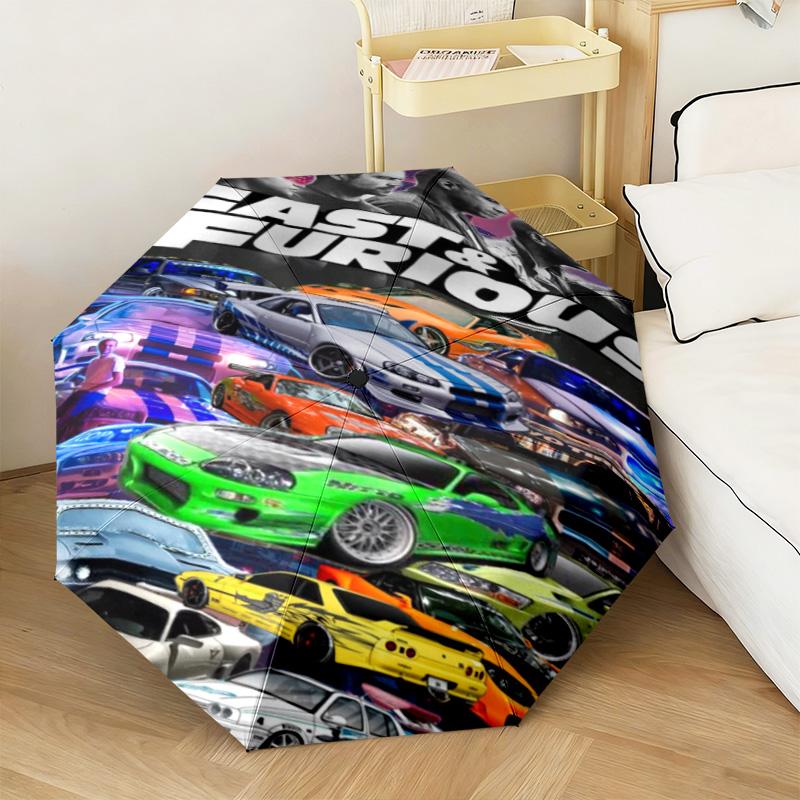 Fast & Furious: Street Racing Automatic Umbrella - Suitable Travel Portable Umbrella Outdoor sun shading umbrella Suitable For All Seasons