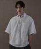 WEGO Short Sleeve Broadcloth Boxy Summer Simple Size M Men's Shirt, Shirt, Clothes, Style, White,
