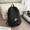 School bag new high-end backpack, large capacity for junior high and college students, simple and versatile casual travel backpack