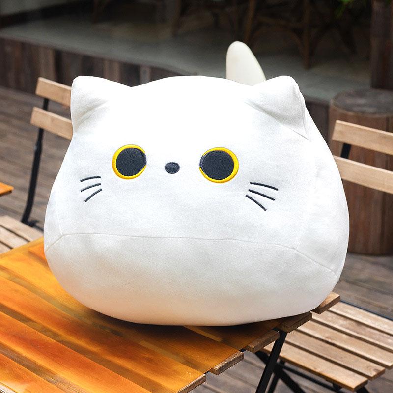 Black Cats Stuffed Plush Animals White Gray Cats Toys Soft Funny Dolls Children Gift Kawaii Baby Kids Hobbie Toys