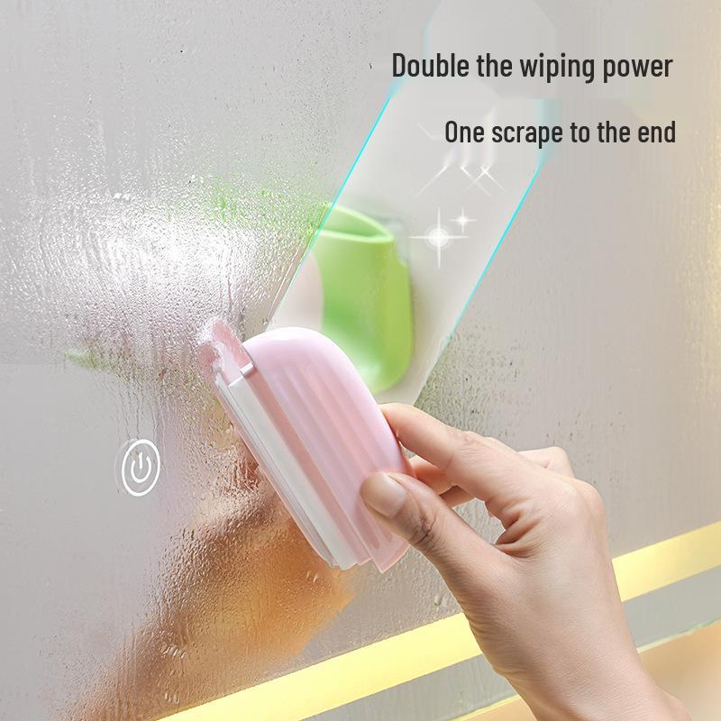 Dopamine 2-in-1 Wall-Mount Hair Dryer & Wiper Holder for Bathroom