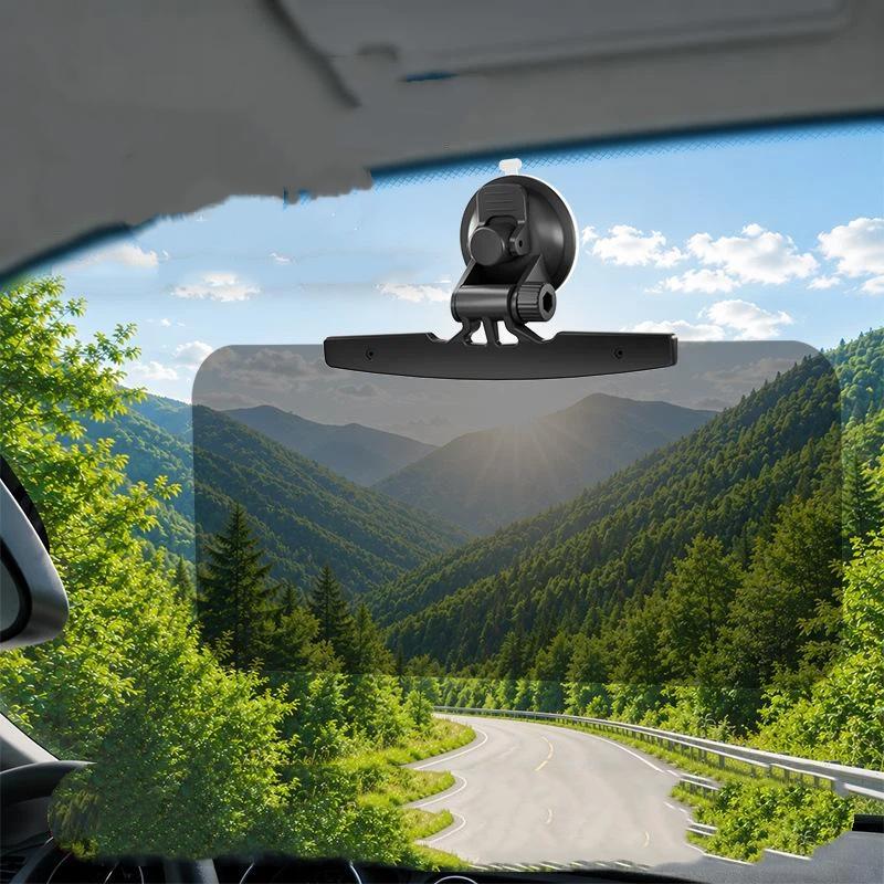 1 Pcs Car Mounted Anti-Glare Mirror, Anti-Uv Strong Light Vehicle Sunshade, Day And Night Dual-Use Anti-Glare Mirror