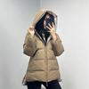 Shenzhen Nanyou women wear down jackets on both sides, winter new hooded short bread jackets, high-end trendy jackets