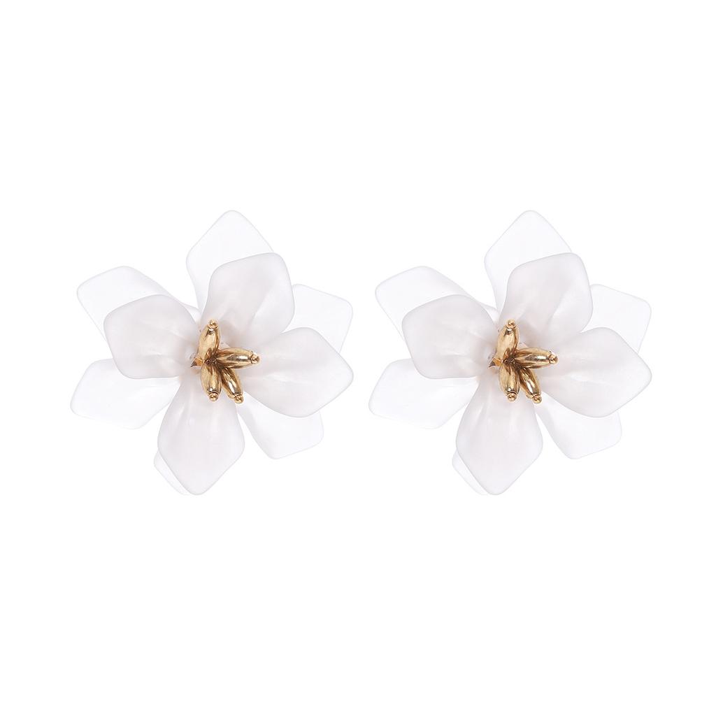 Mori Super Fairy Big Flower Stud Earrings Fresh Pastoral Style Sweet Temperament Personalized Petal Earrings Women
