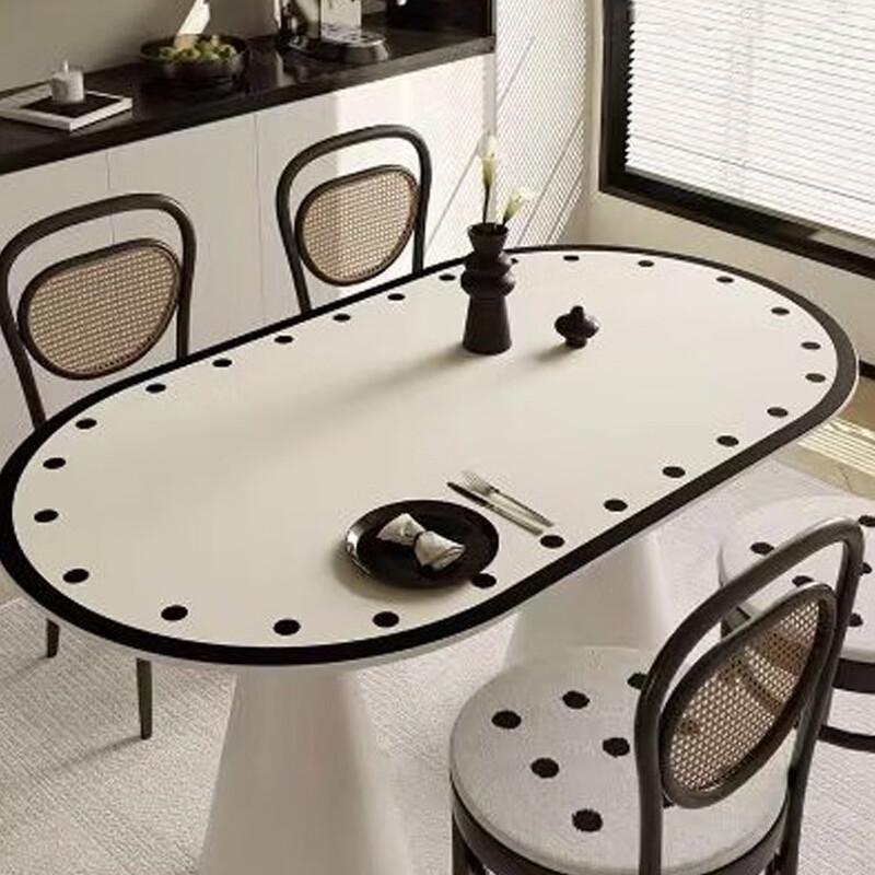 Handon Elements Oval Sheepskin Pattern Leather Table Mat