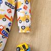 Newborn Baby Truck Long Sleeve Romper Baby-boys Sleep And Play Pjs Cartoon Pattern For 1-24 Months