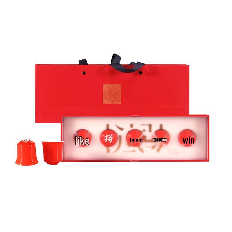 Five Blessings Ceramic Teacup Set