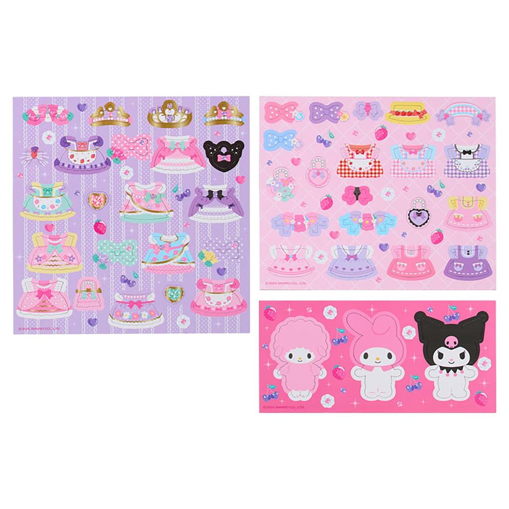 Sanrio Dress-Up Set (with Character Magnets) My Melody & Kuromi Paper & Steel Ages 3+ 582921