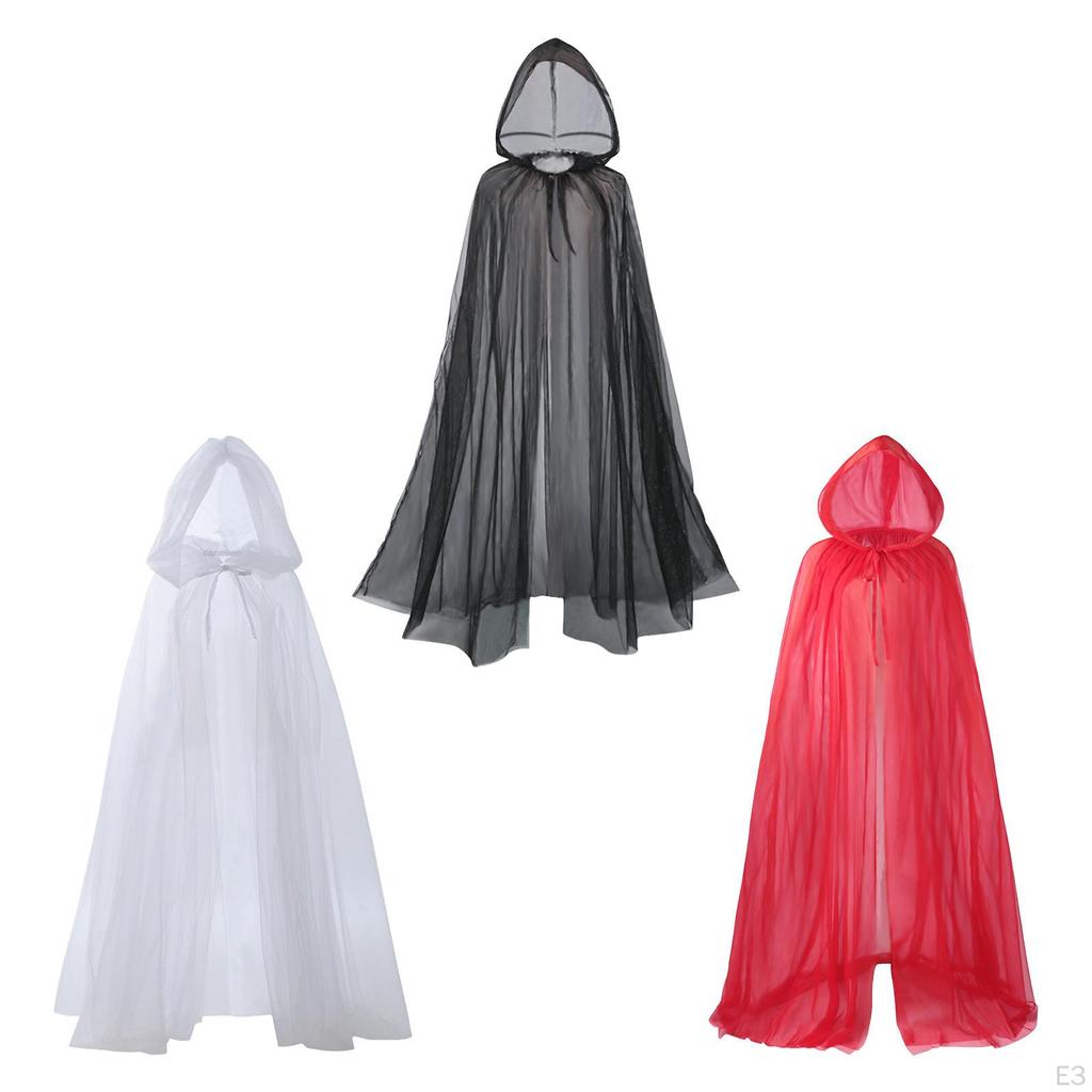 Witch Cape for Halloween Celebrations with Hooded Cloak And Accessories