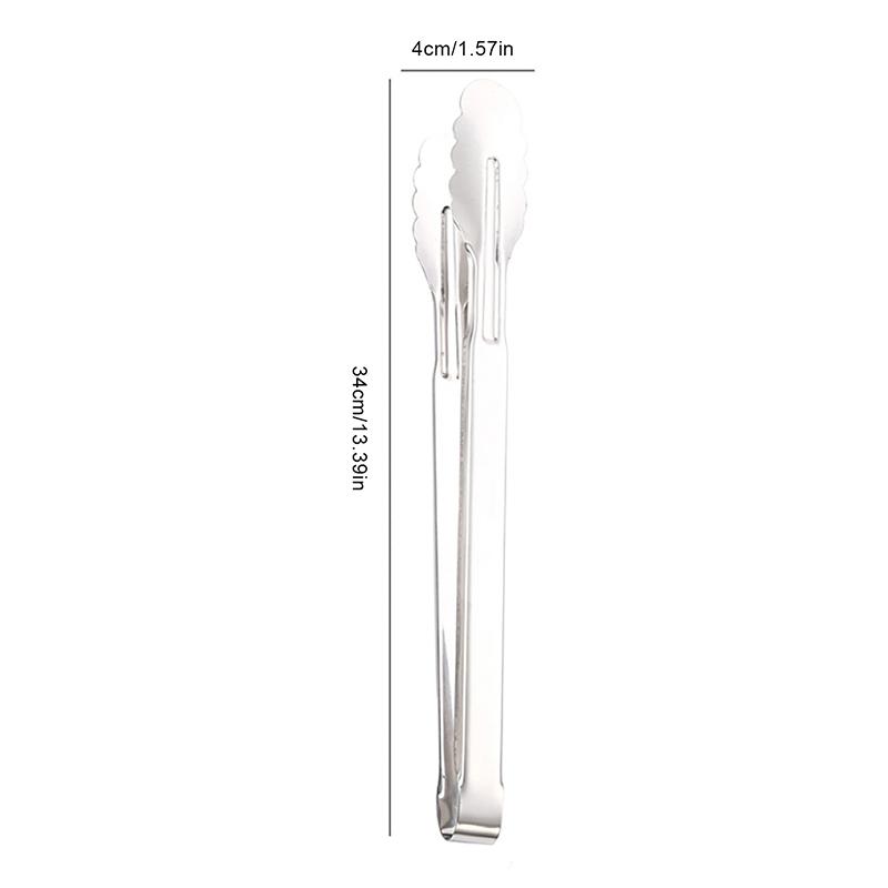 Stainless Steel Food Tongs Kitchen Access Utensils Buffet Cooking Tools Anti Heat Pastry Bread Clip Clamp Bbq Salad Tong Tools