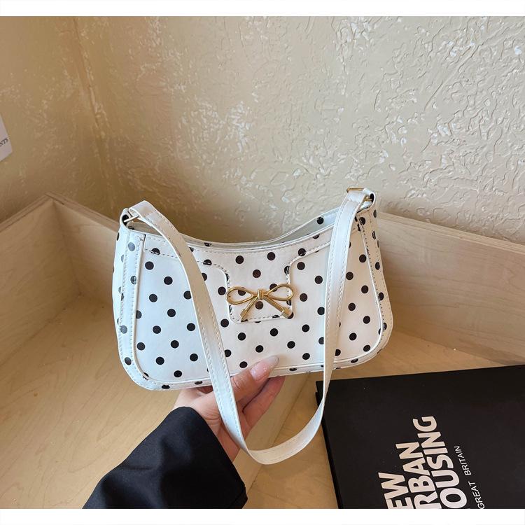 Exquisite Women's Polka Dot Crossbody Bag - 2026 Fashion Style, Versatile, High-End Feel, Single Shoulder or Underarm Wear.