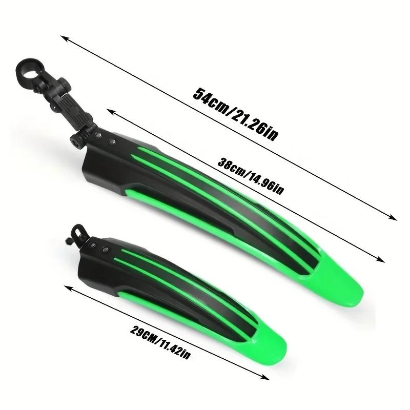 2pcs Mountain Bike Fenders Bicycle Fenders Mountain Road Bike Front and Rear Fenders