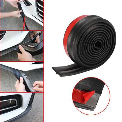 Predný spojler do auta Univerzálny flexibilný materiál EPDM Jednoduchá inštalácia Agresívny vzhľad športového auta