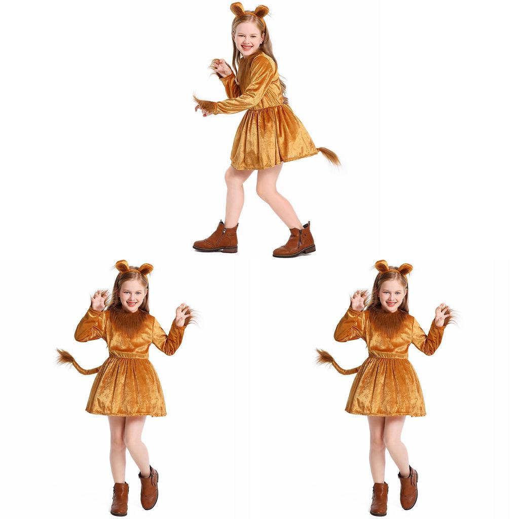 Halloween Lion King Cosplay Costume For Kids With Polyester Fabric For Childrens Stage Performance