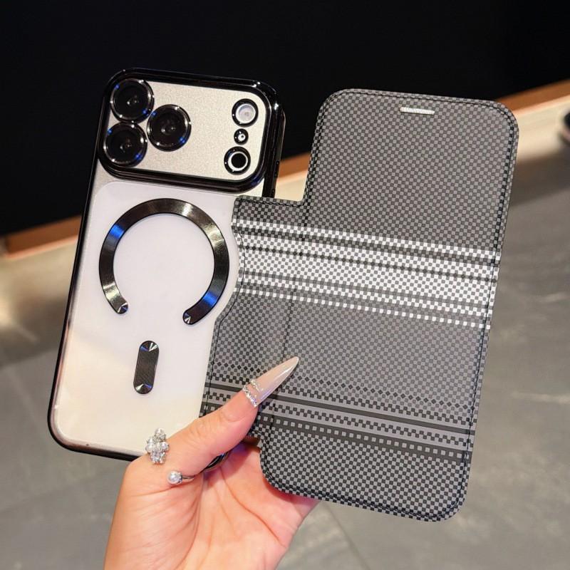 Magnetic Flip Cover Case IPhone 18 Pro Max 17 16 With Card Slot Premium PU Leather Wallet Stand Shockproof