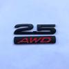 3D kovové logo 2.0 2.5 AWD Písmena Znak na kufr auta Odznak Samolepka 2.5 AWD Samolepka Příslušenství