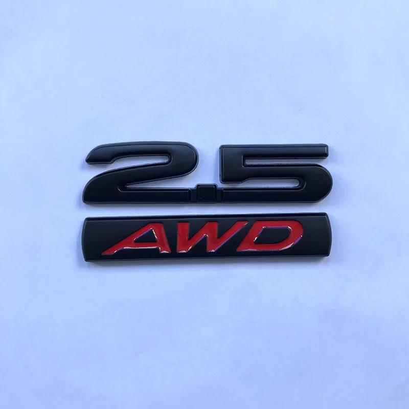 3D kovové logo 2.0 2.5 AWD Písmena Znak na kufr auta Odznak Samolepka 2.5 AWD Samolepka Příslušenství