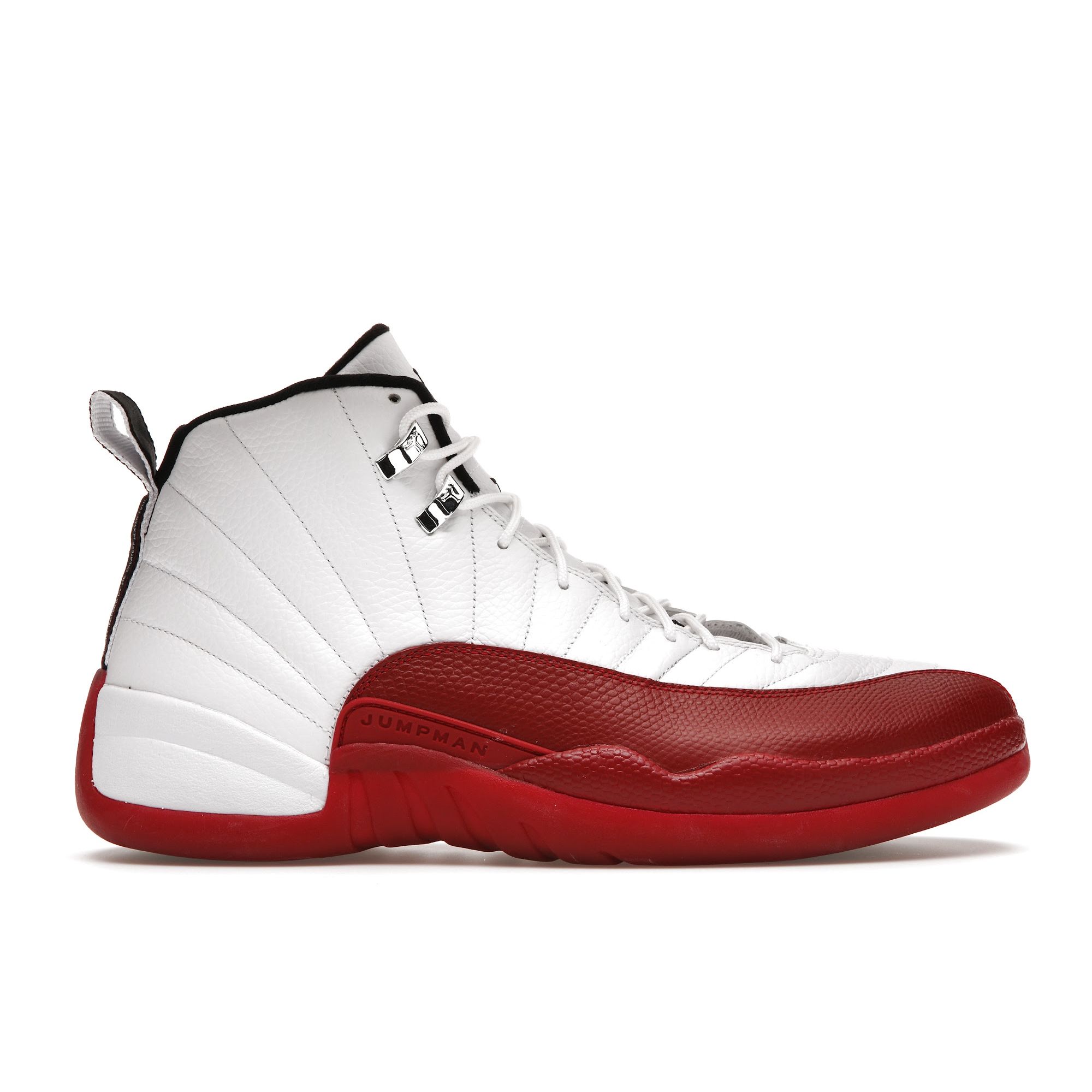 

Мужские кроссовки Air Jordan 12 Retro Cherry 2009 Белый Черный-Университет-Красный 130690-110