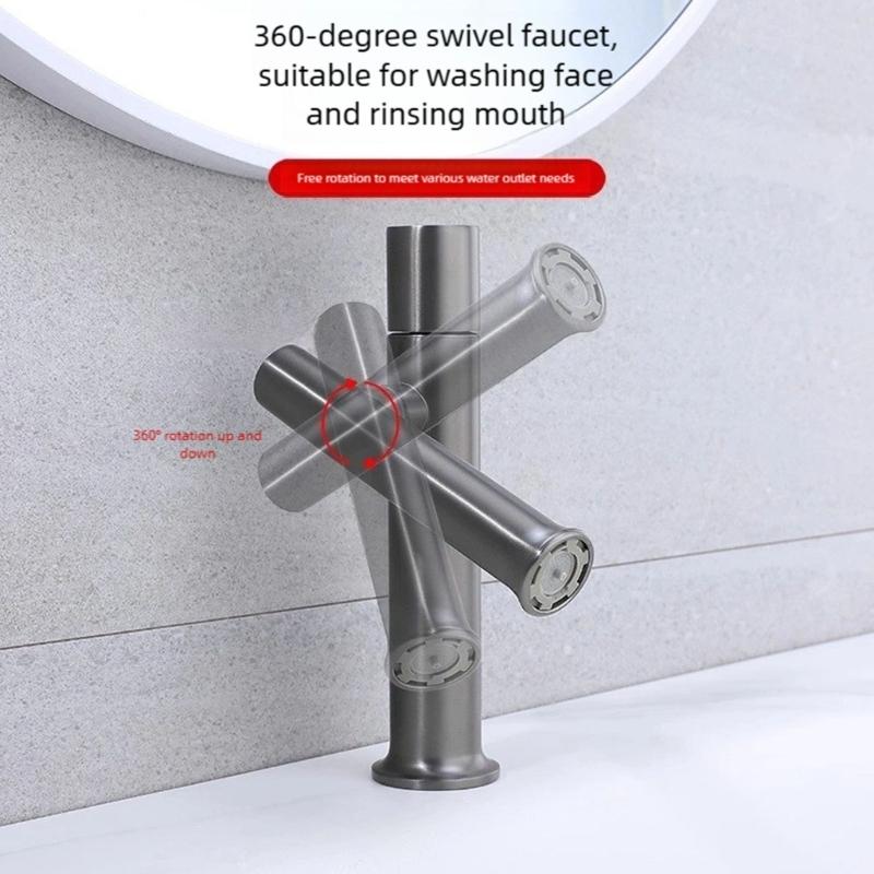 Steel Nozzle Faucet For Washbasin Featuring 360 Design And Corrosion Resistance