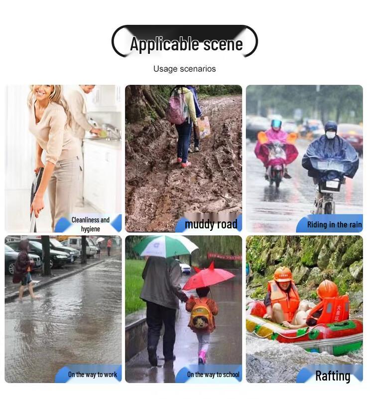 Non-Slip Thickened Disposable Rain Shoe Covers