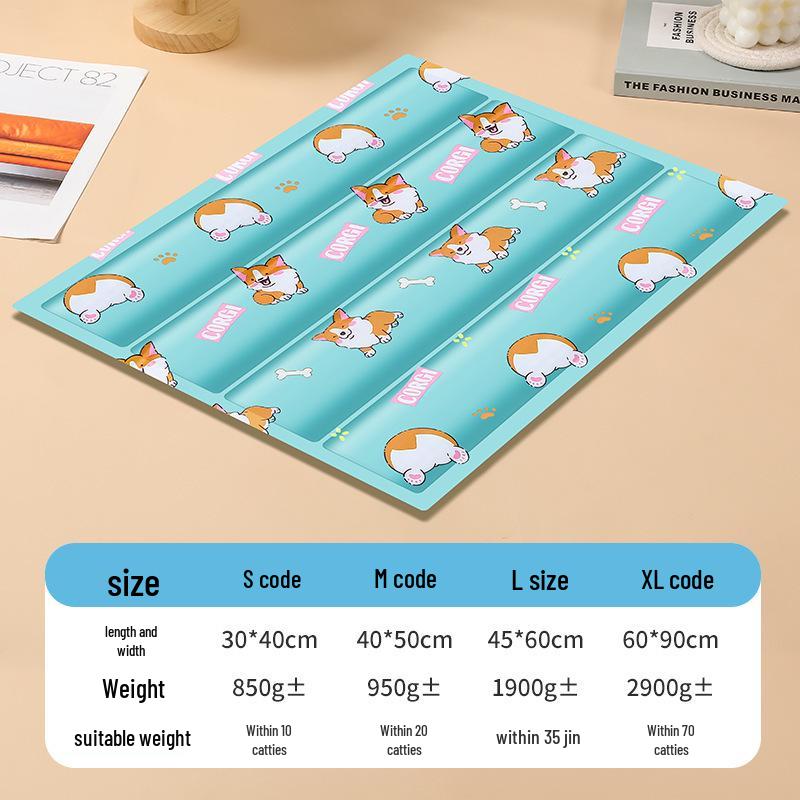 Waterproof Gel Cooling Pad for Pets - Summer Sleep Mat for Dogs & Cats