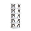 Foldable Multi Layer Shoe Rack Plastic Shoe Storage Organizer Home Entryway Bathroom Dormitory Shoe Cabinet 6 Tier Shelf