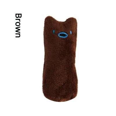 Teeth Grinding Catnip Toys Funny Interactive Plush Cat Toy Pet Kitten Chewing Vocal Toy Claws Thumb Bite Cat Mint For Cats