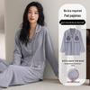 Women's Pure Cotton Long Sleeve Pajamas with Chest Pads - Versatile For Spring, Autumn, Winter Homewear or Outerwear Set 2025.