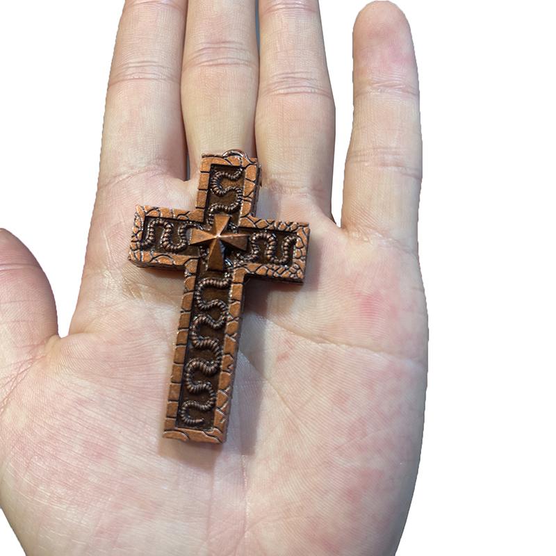 

Изысканное двухслойное ожерелье-подвеска в форме креста и змеи для мужчин и женщин, персонализированное панк-ожерелье, ювелирные аксессуары, подарки