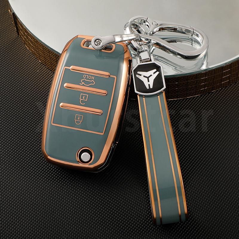3/4 Buttons TPU Car Key Case For Kia Rio 3 K2 Ceed Cerato K3 Sportage 4 Picanto K5 Optima Sorento Forte Stinger 2017 2018