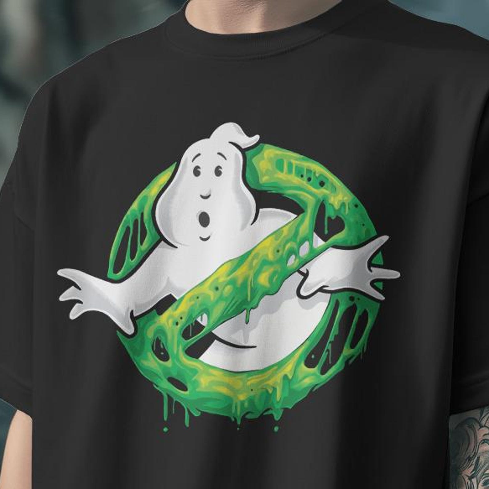 Ghostbusters Graphic Tee, 80s Movie T-Shirt, Unisex Cotton Shirt 2XL