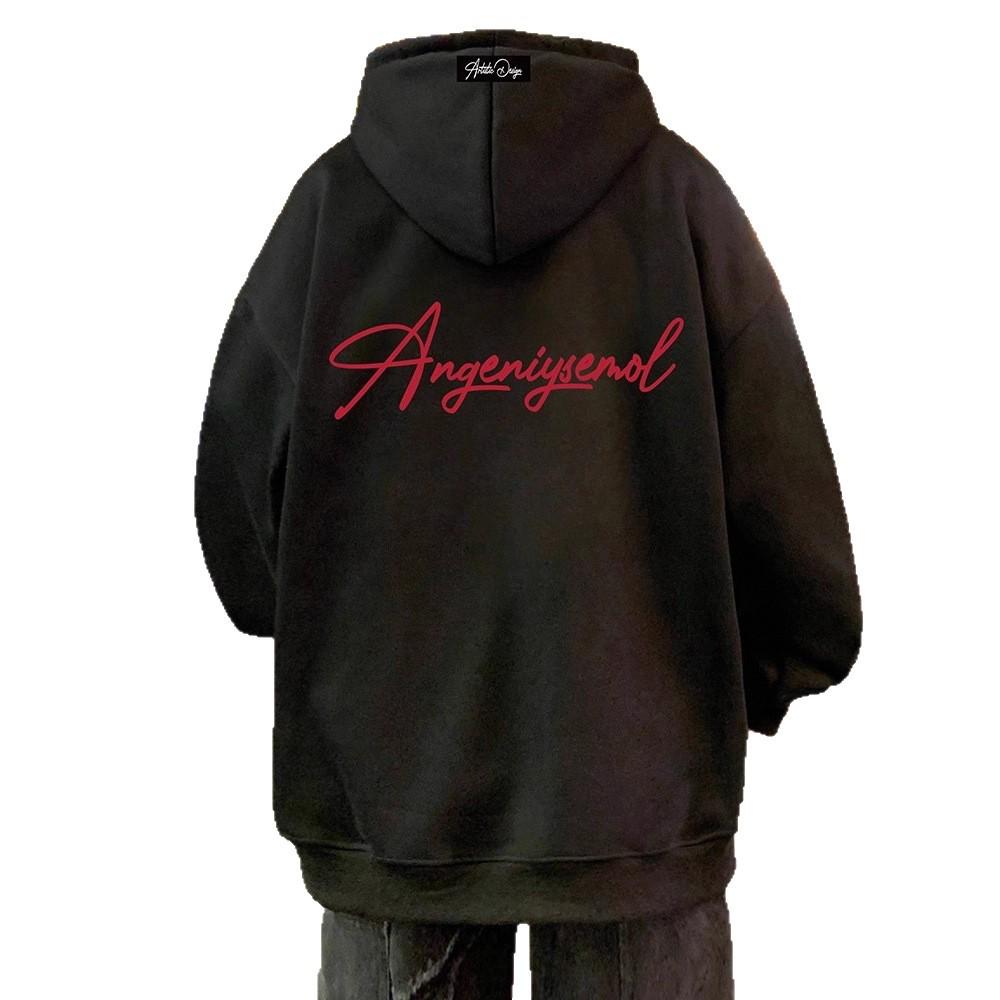 Men's Oversized Fleece-Lined Hoodie - American Heavyweight Casual Autumn/Winter Jacket