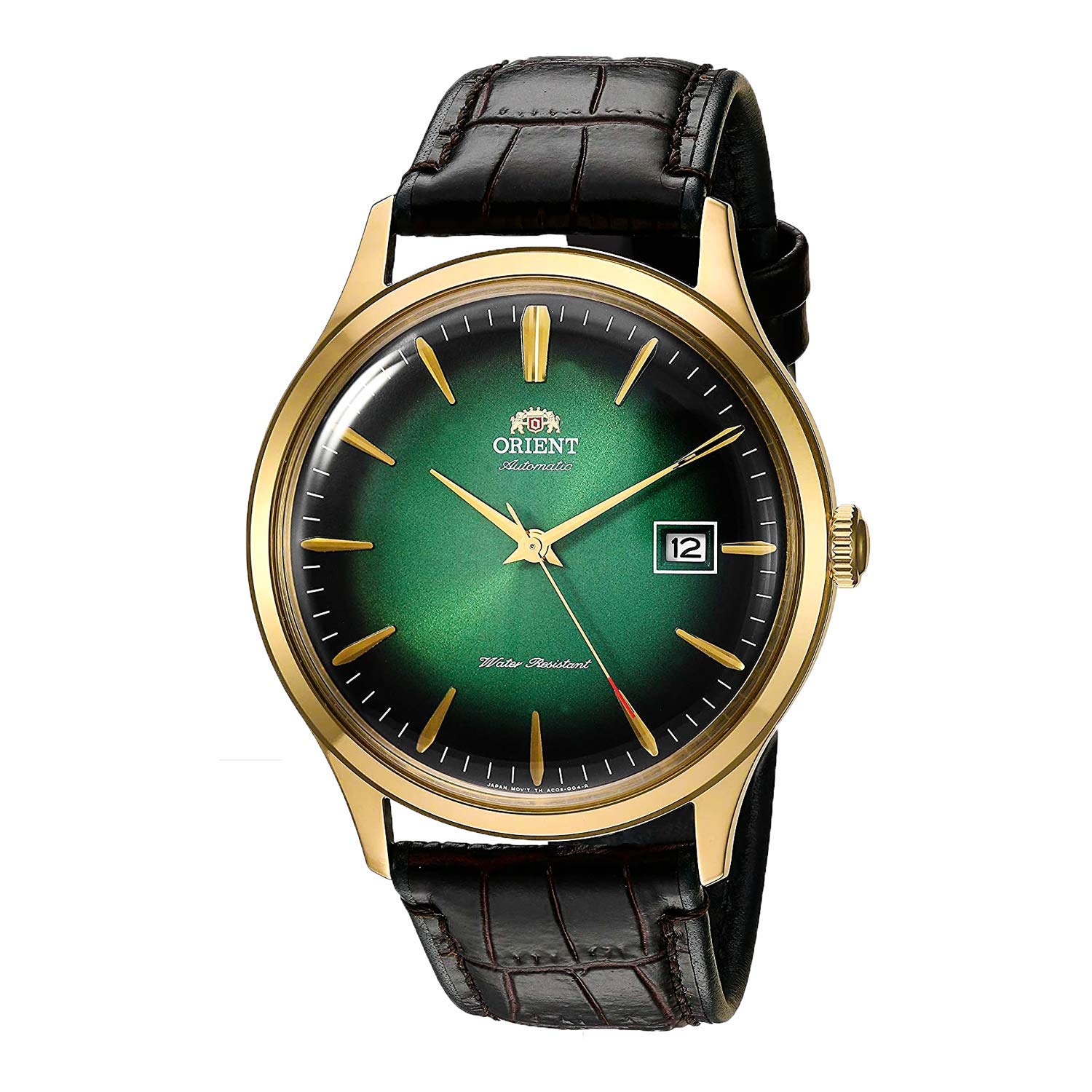 

Orient Bambino Classic Automatic with Hand Winding Gold Watch Green Dial FAC08002F 4