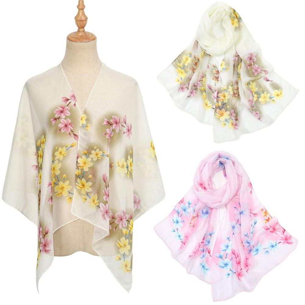 Print Silk Scarf Vintage Headkercheif Hijab Foulard Bandana New Neck Tie Shawl Wraps Women