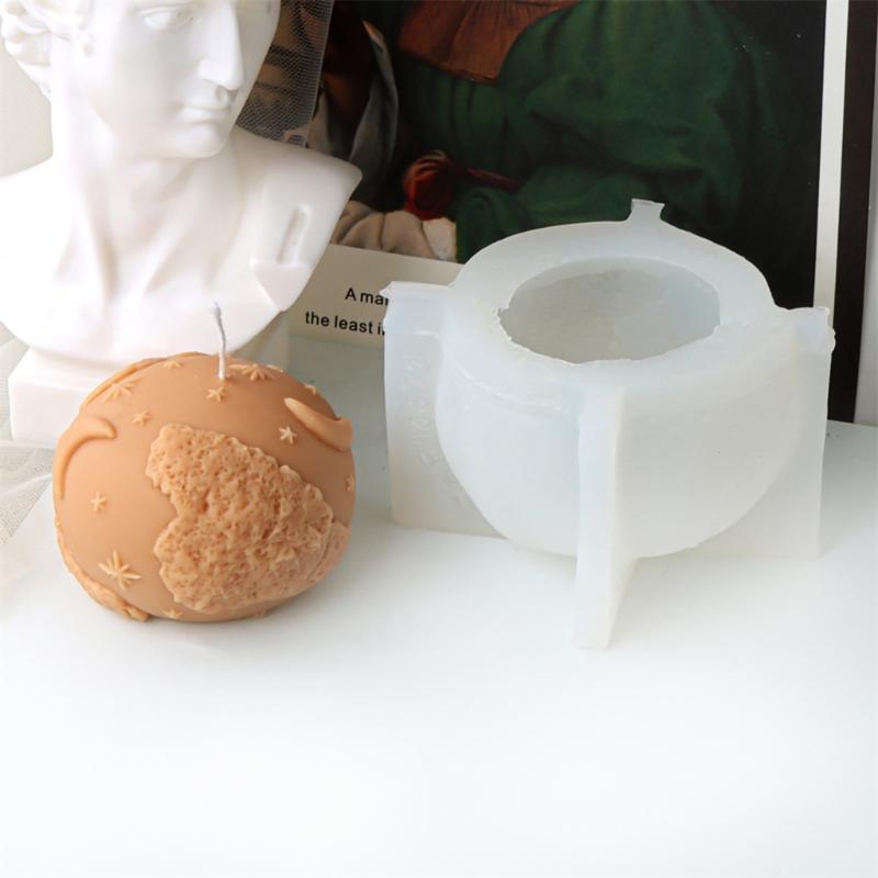 Elegant Pattern Cylinder Silicone Mold Candle Molds Silicone Soap Moulds Hand-Making Supplies for Hand-Making Candle