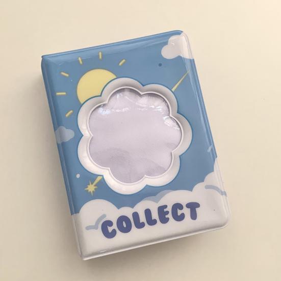 3 Inch Mini Photo Album 40 Pockets Hollow Cloud/Flower/Cake/Pudding Cover Portable PVC Small Idol Photocard Picture Holder Home Supplies