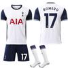 2024-25 Tottenham Home No. 7 Sun Xing 10 Madison 17 Romero Football Sports Set Jersey