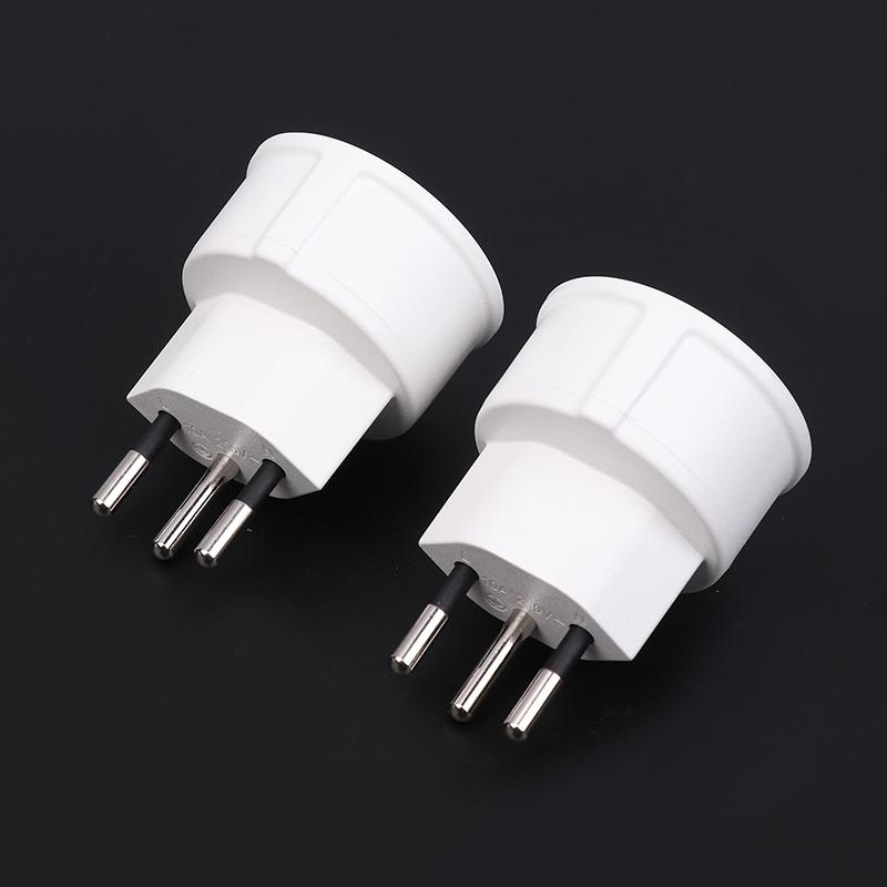 1 Piece Embedded Swiss Adapter Converter Plug EU DE Germany Socket 3 Pin Swiss Plugs Adaptor Swiss Plugs Turn To French Plugs