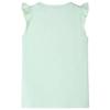 T-shirt enfants manches à volants vert tendre 92/104/116/128/140
