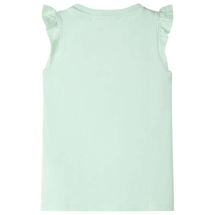 T-shirt enfants manches à volants vert tendre 92/104/116/128/140