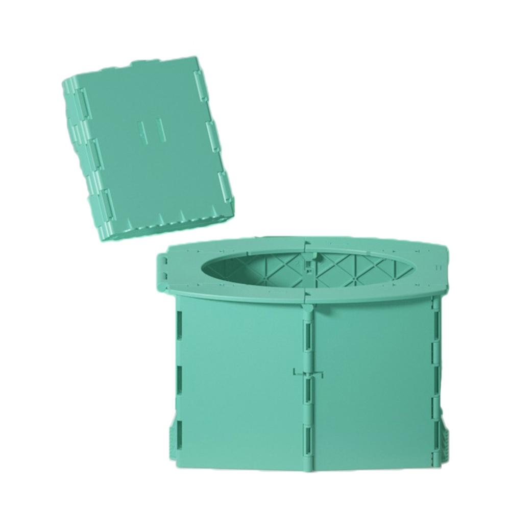 Portable Car Emergency Toilet with Cover Travel Outdoor Folding Camping Toilet for Camping Hiking Boat Road Trips Beach