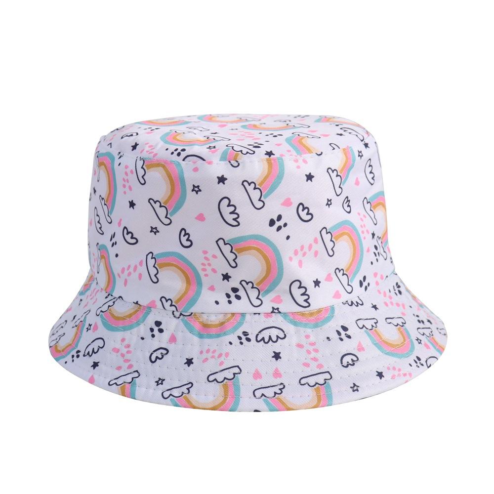 2 3 4 5 Years Old Boys Girls Bucket Caps for UV Protection Cotton Sun Hats Summer Spring Outdoor Visor