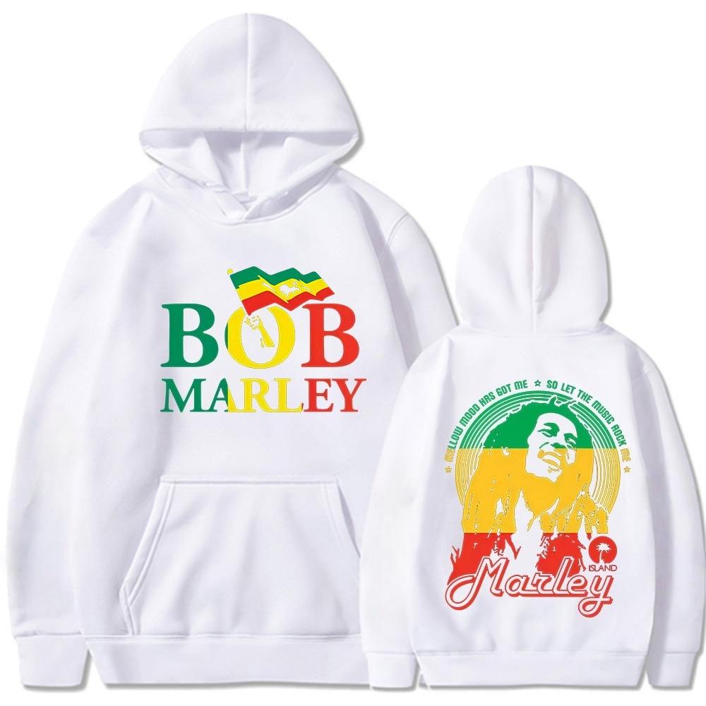 Reggae Music Originator Bob Marley Graphic Hoodie Mens Women Clothing Classic Vintage Hooded Sweatshirts Male Oversized Pullover